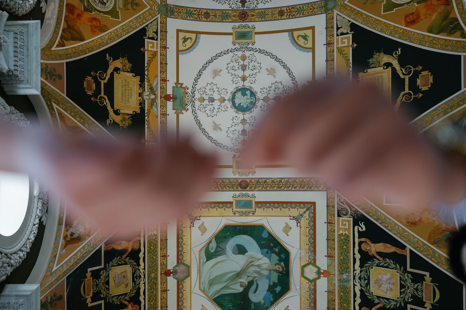 Library of Congress engagement photos ceiling