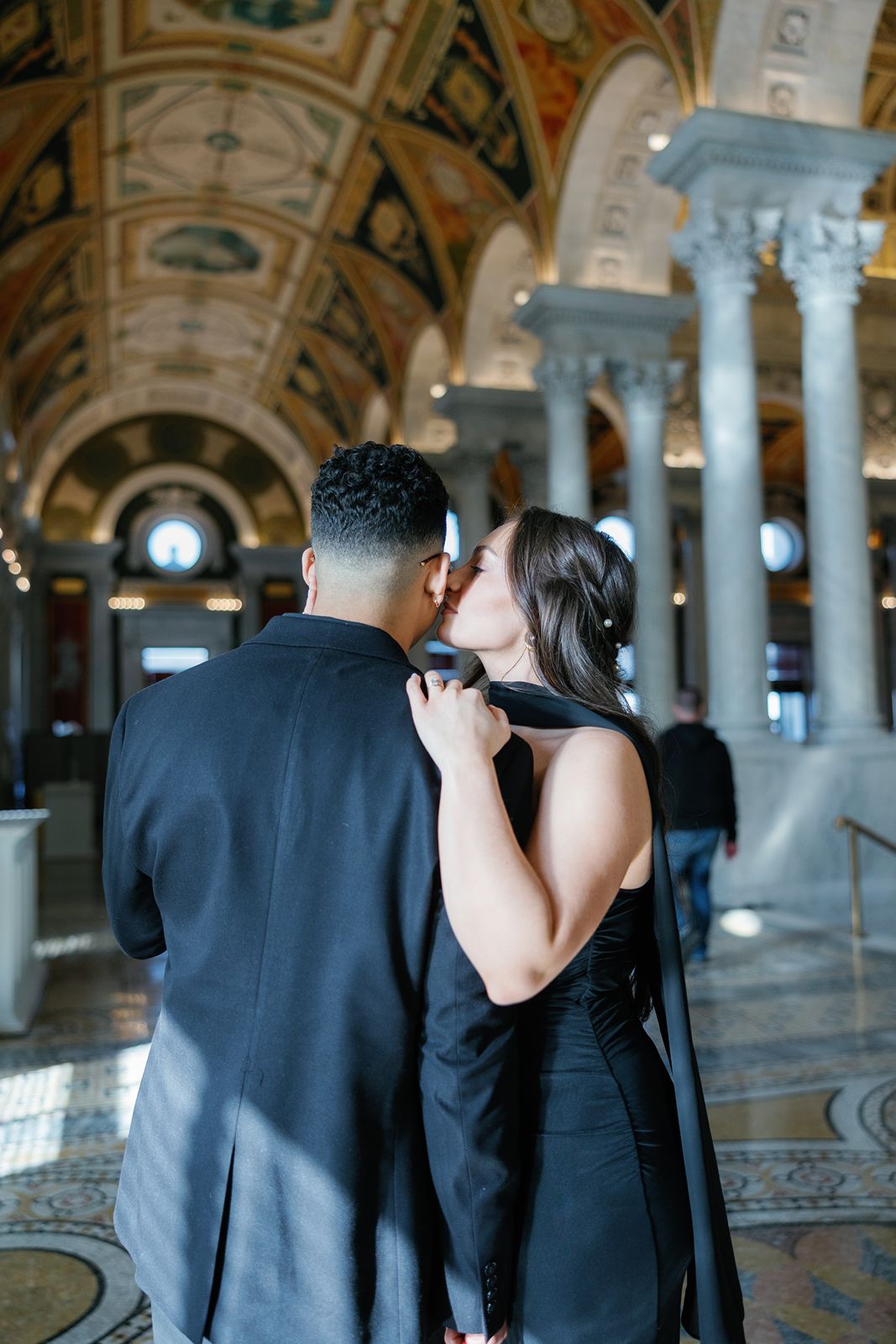 Library of Congress engagement photos mezzanine