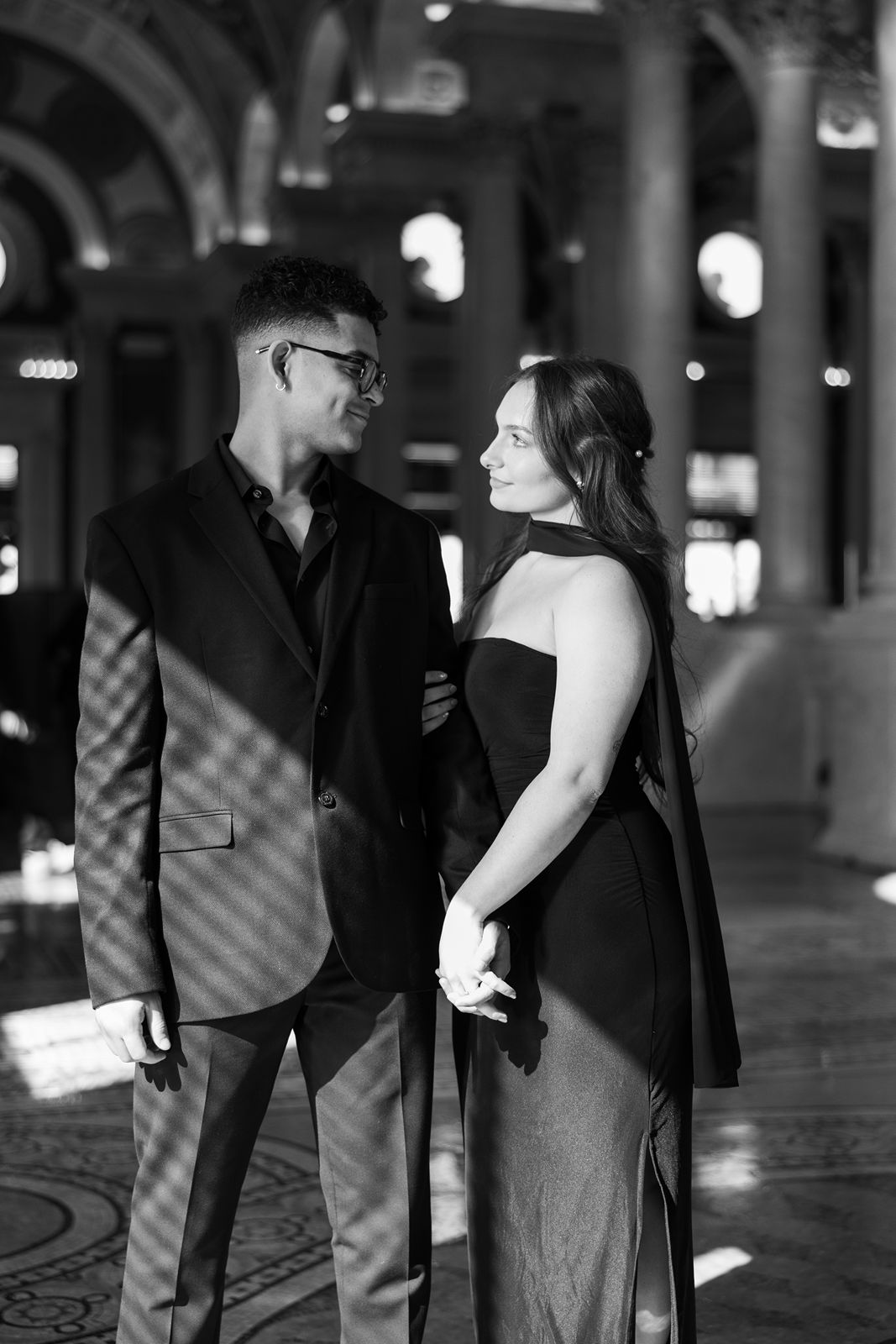 Library of Congress engagement photos mezzanine