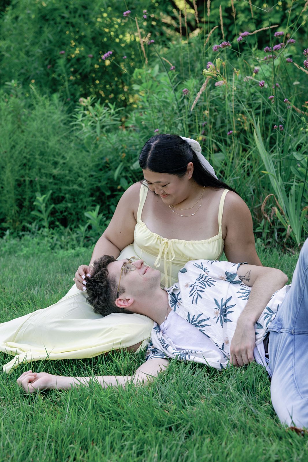 Meadowlark Botanical Garden engagement photos